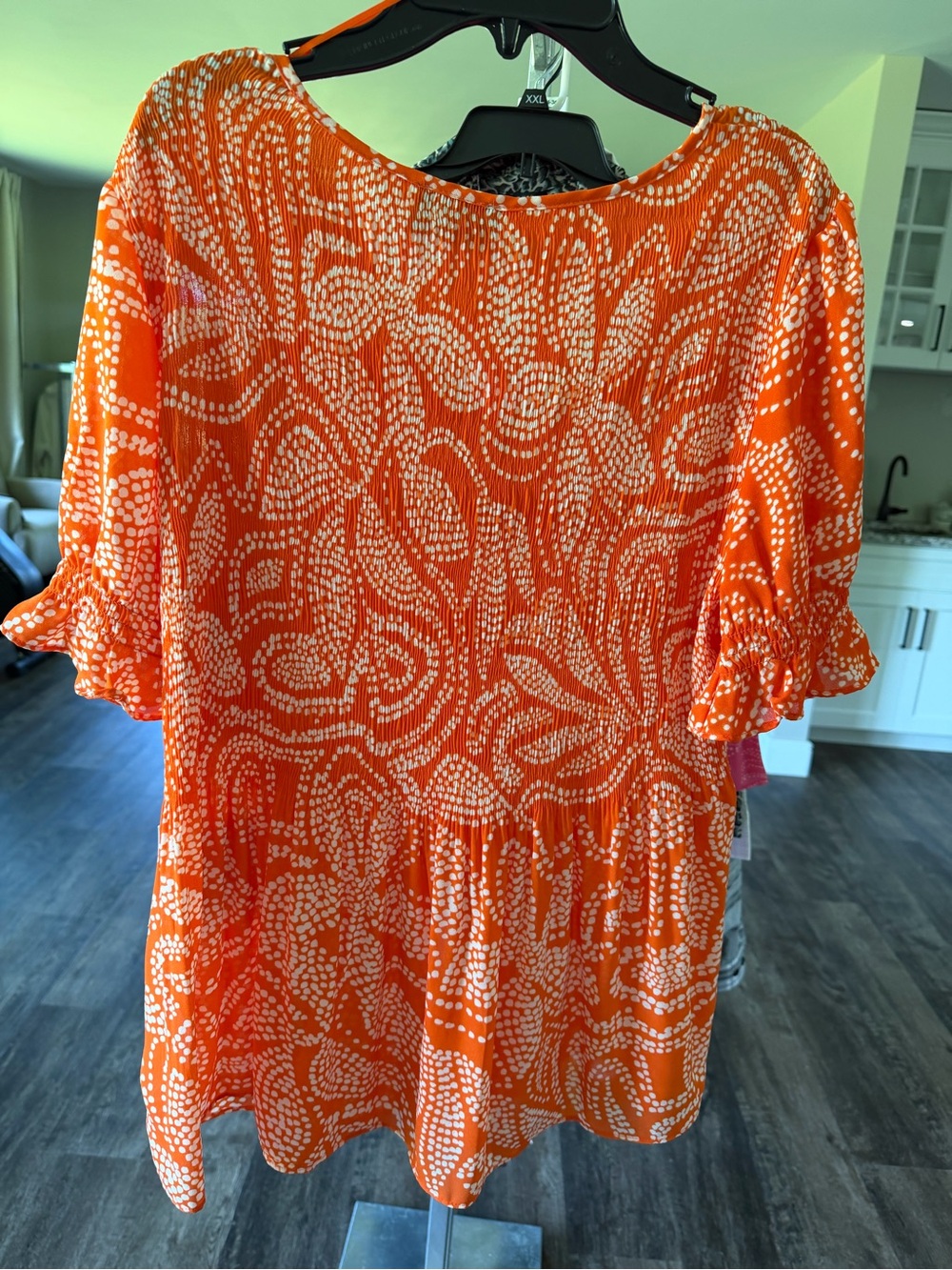 Ninety clothing co blouse-size medium-orange - Picture 2 of 7
